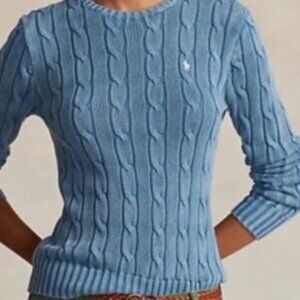 Polo by Ralph Lauren Blue Cable Knit Sweater